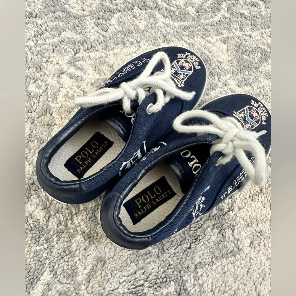 Polo Ralph Lauren Boy's Vaughn II Cotton & Leather Sneakers